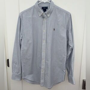 NWOT Ralph Lauren striped oxford cloth shirt boy's sz 18
